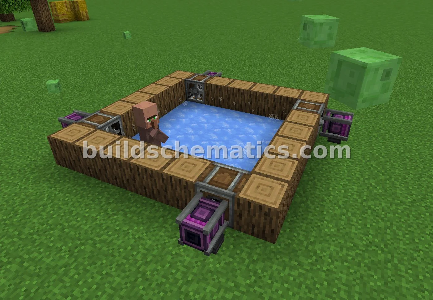 Oak Log Villager Prank House