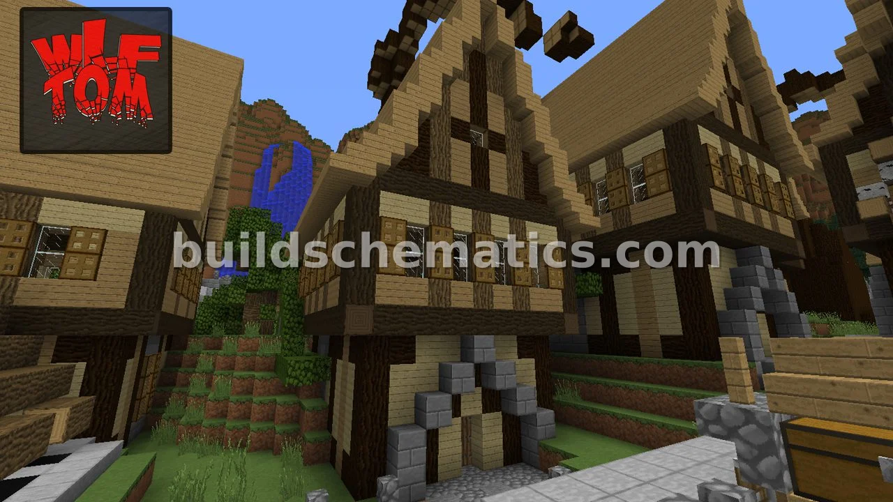 Simple Wooden Village House
