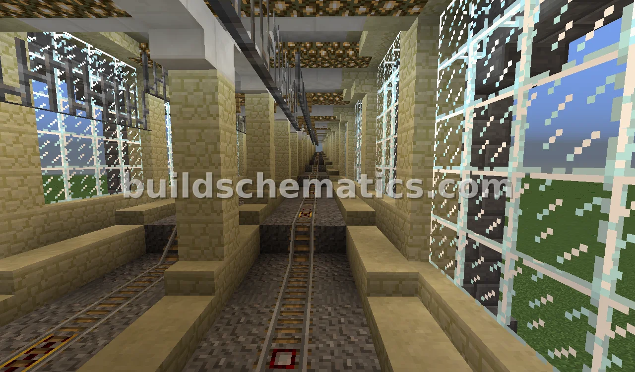 Decorative Elevated Train Tunnel — view 4