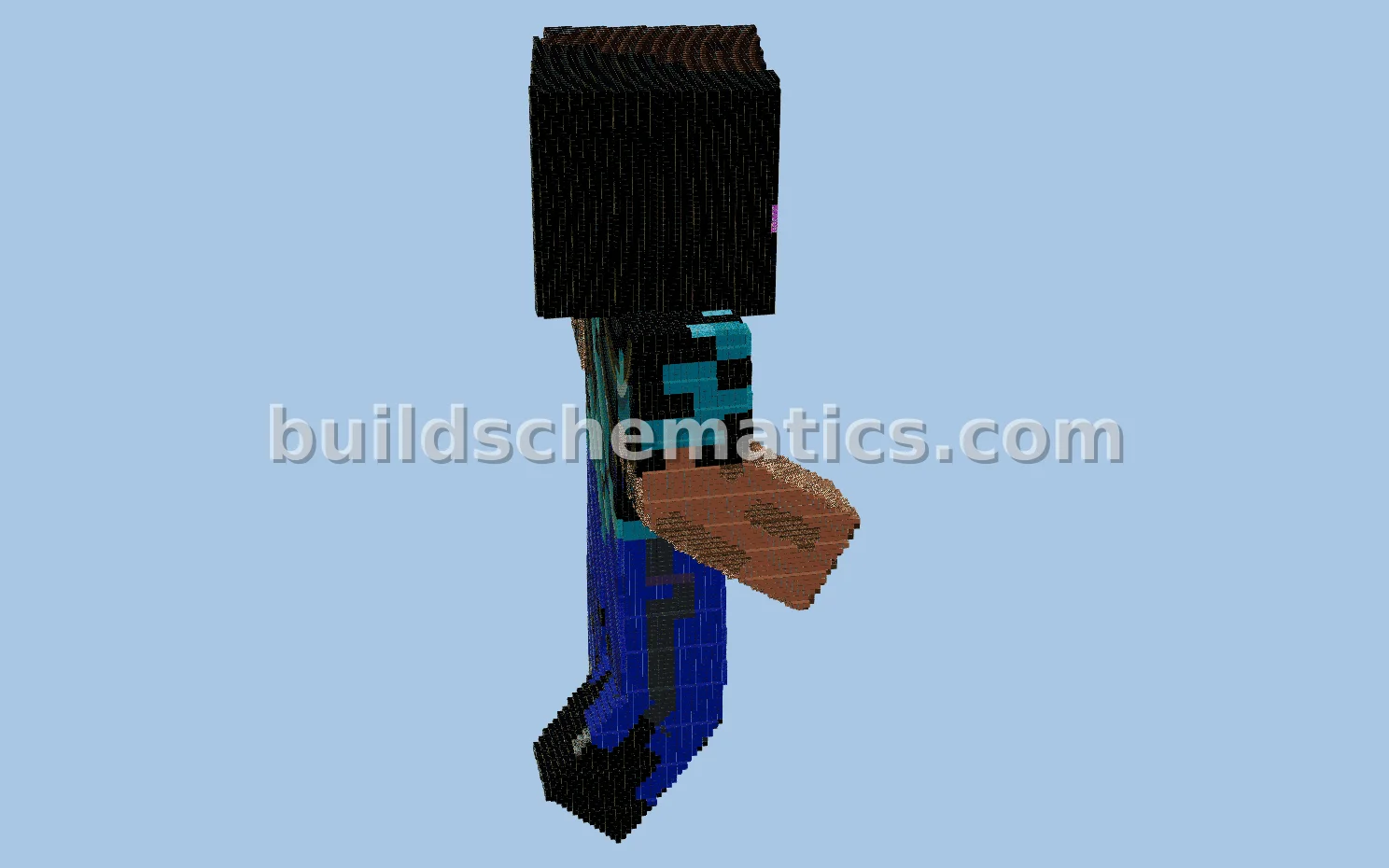 Steve End Skin Statue - Large Minecraft Build