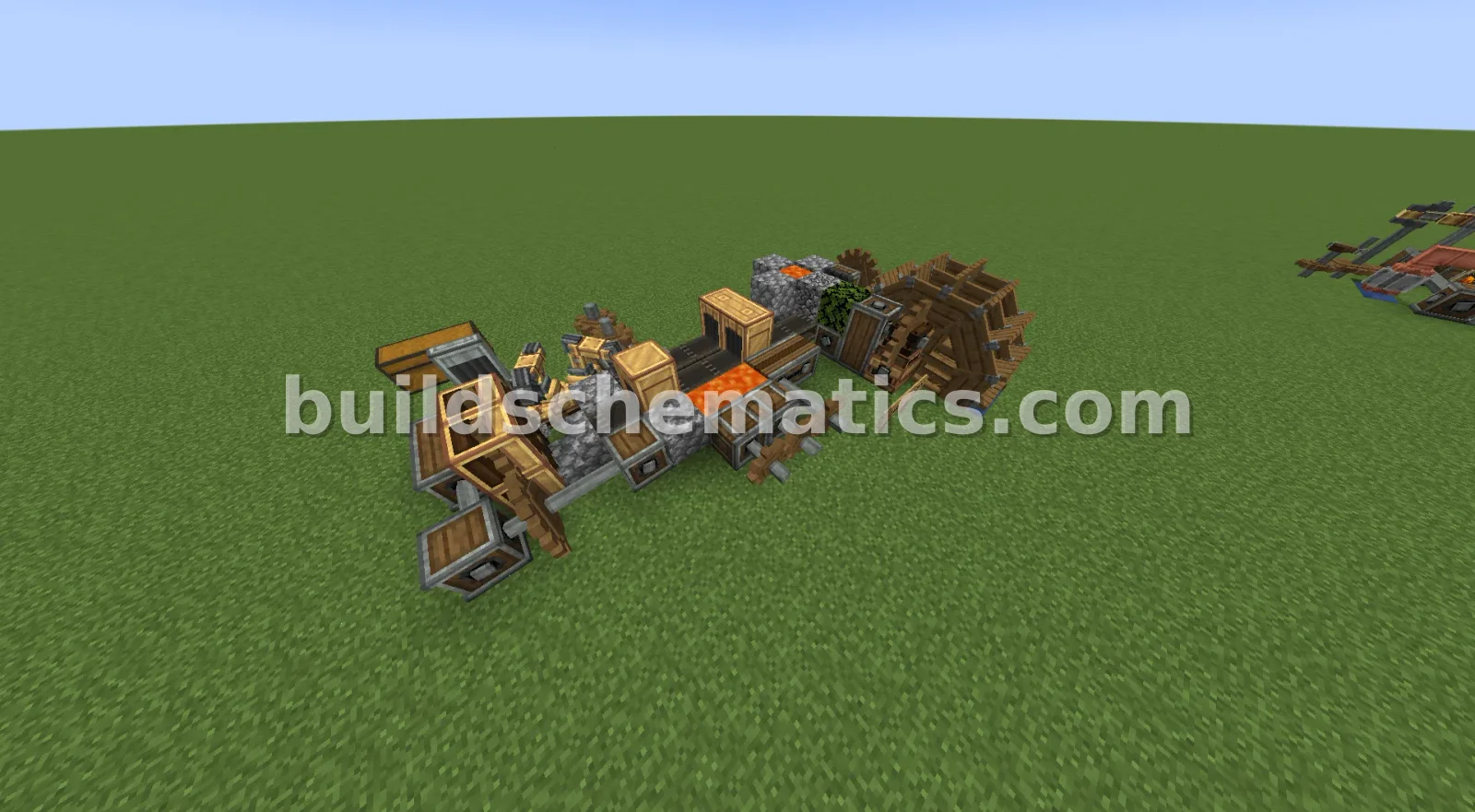 Create Mod Andesite Farm - 70 Blocks